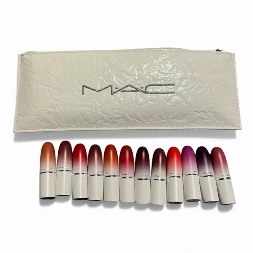 MAC Lips by the Dozen Mini Powder Kiss Lipstick Set - 12pc Vault BRAND NEW